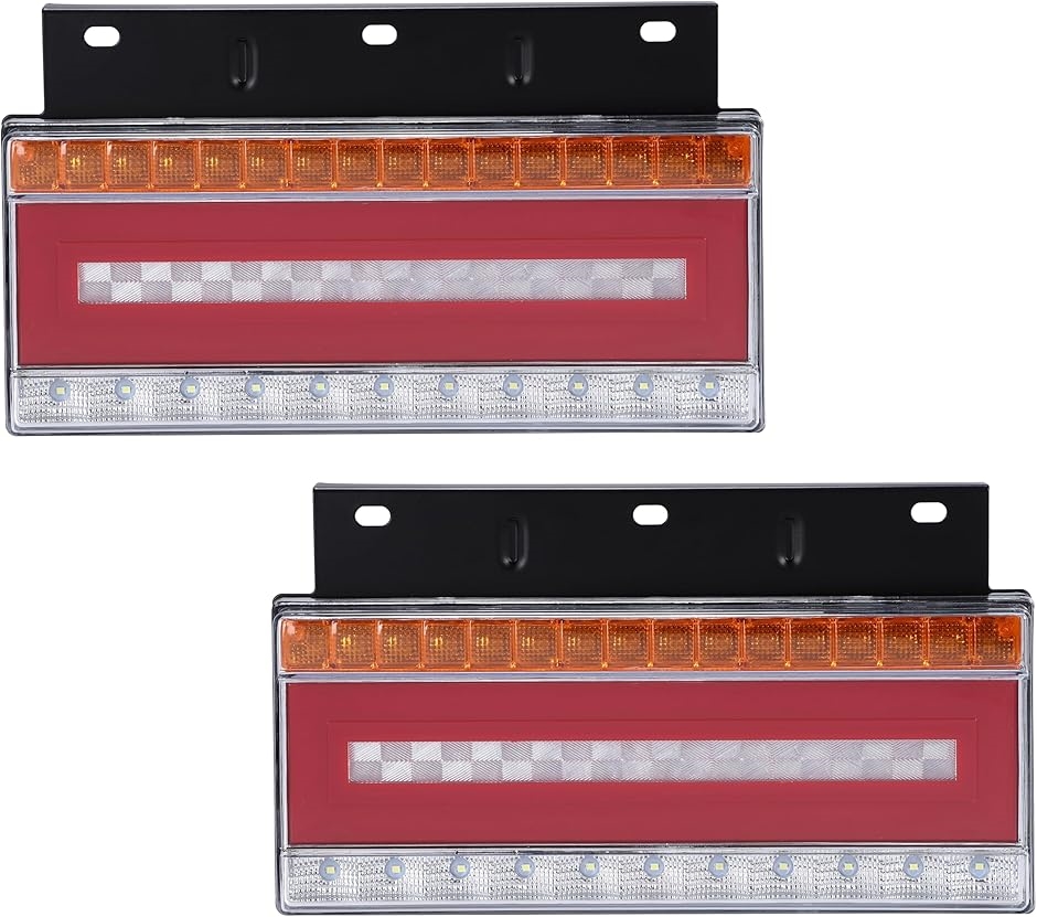 互換品】 トラック LED テールランプ 左右セット 24V 流れる