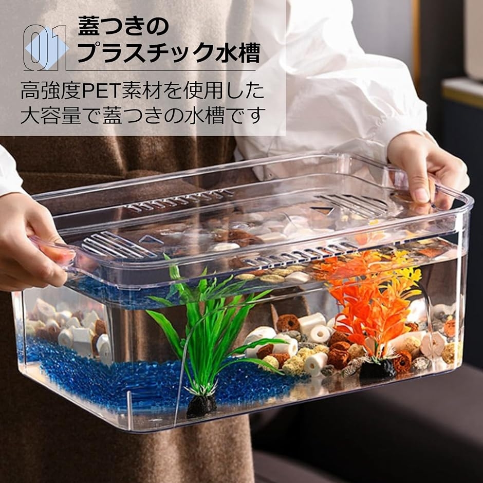 金魚鉢 水槽メダカ 飼育 大容量 アクアリウム 観葉植物 インテリア