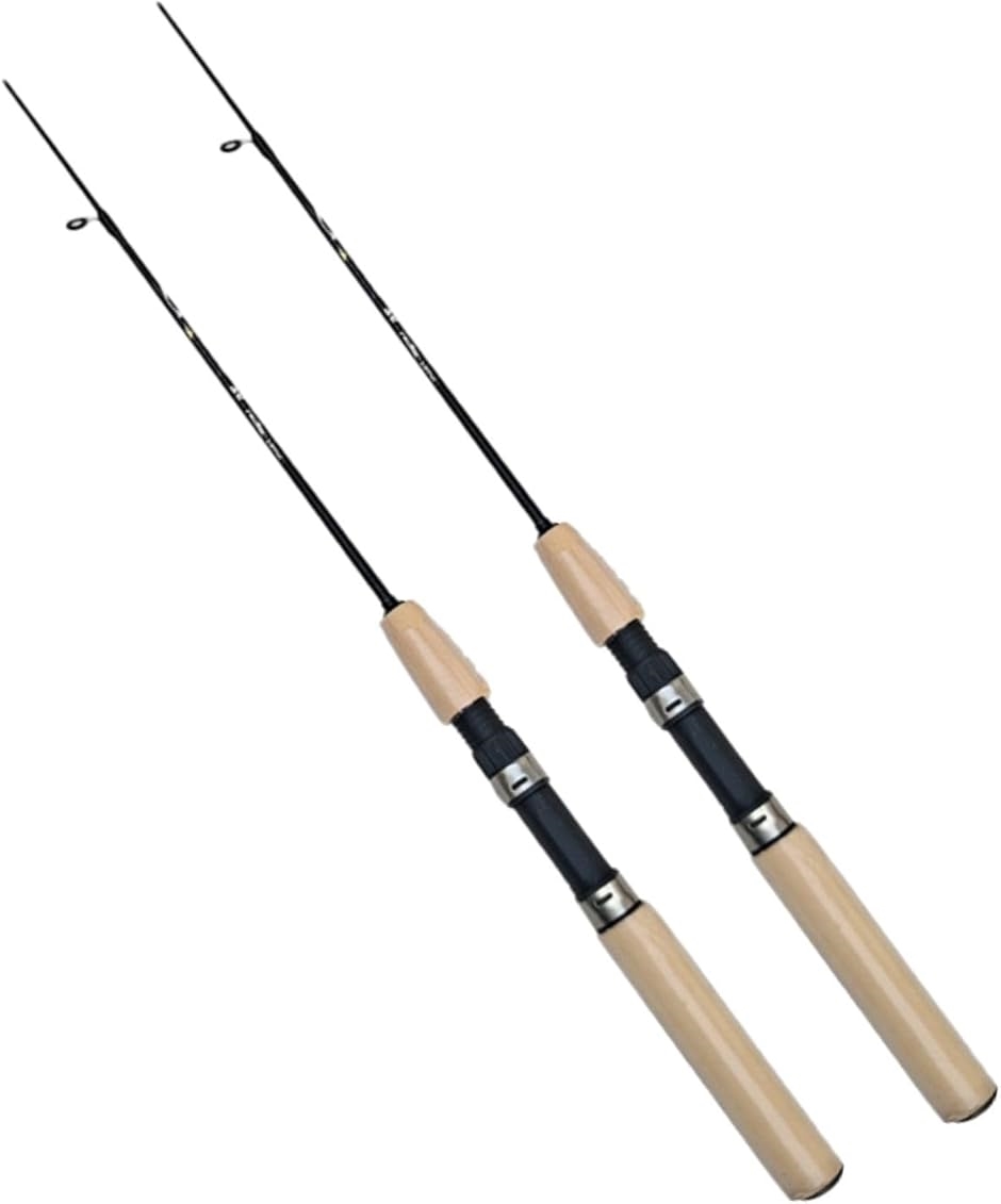 釣り竿 穴釣り コンパクト ロッド 振り出し 渓流竿 投げ釣り ワカサギ 75cm(ブラック,  全長:75cm 収納時:32cm)