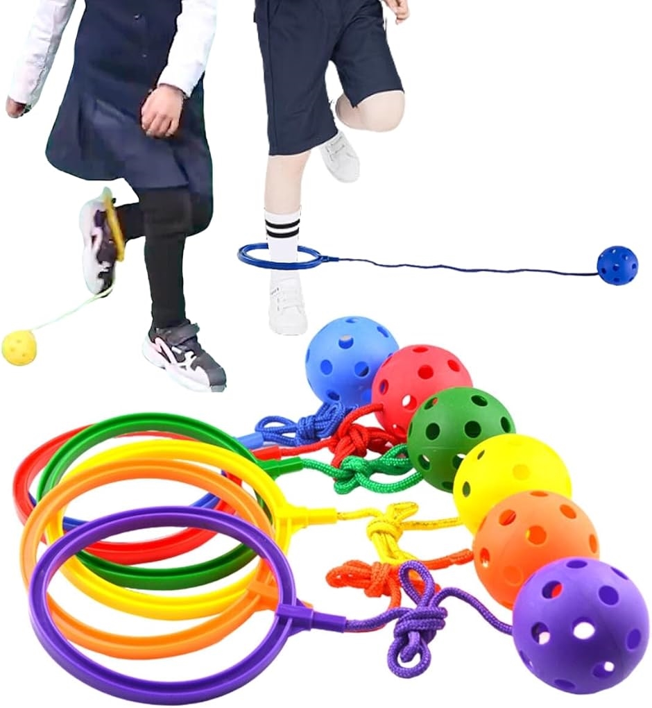 スキップボール ホッピング 外遊び 公園 グッズ ジャンピングボール キャンプ(６色セット)