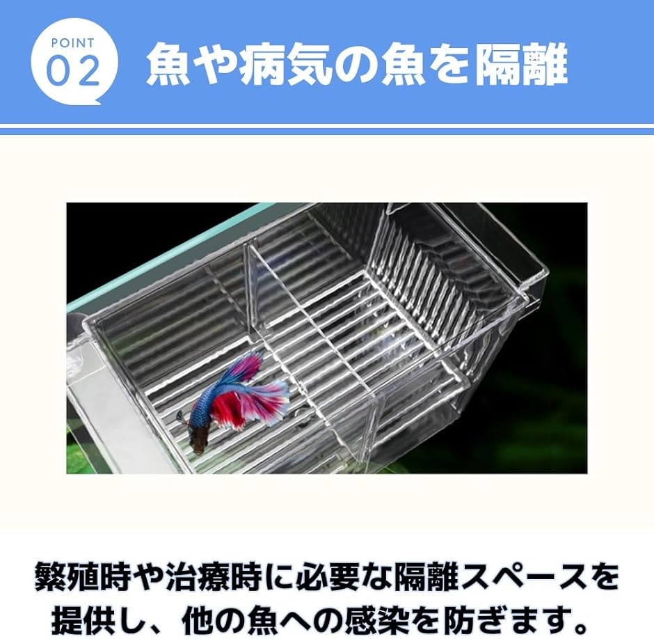 Yahoo!ランキング1位入賞】水槽 隔離ケース 繁殖隔離ボックス 稚魚