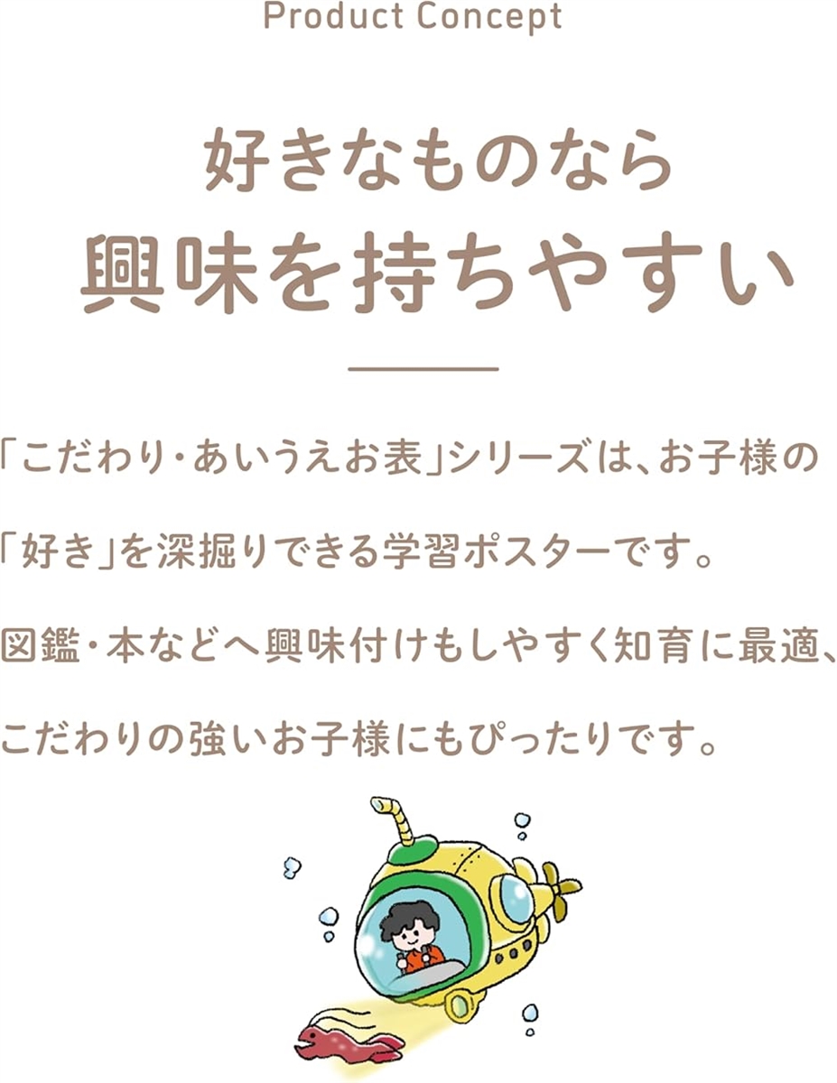 夜の深海魚ひらがな表 あいうえお表 こだわりあいうえおシリーズ 深海