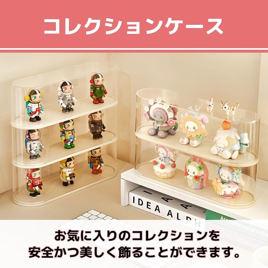 卓上コレクションケース　ショーケース　ホワイト 楽天市場】卓上コレクションケース ホワイト 横型 ディスプレイ