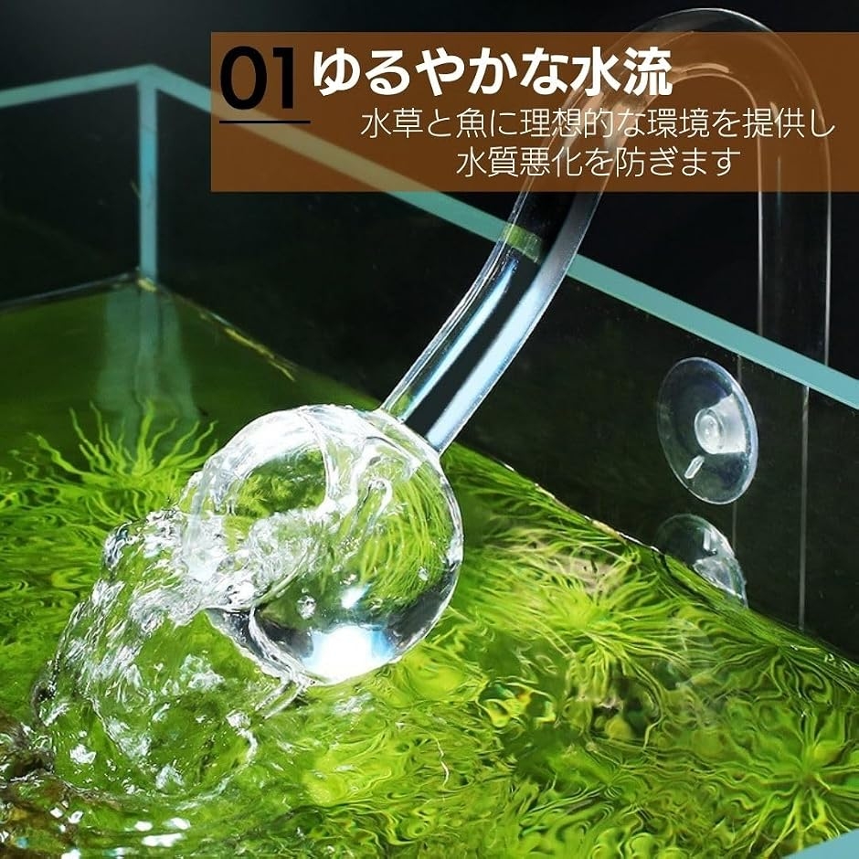 アクアリウム ガラスパイプ 水槽 リリーパイプ ポピーパイプ 給水 排水