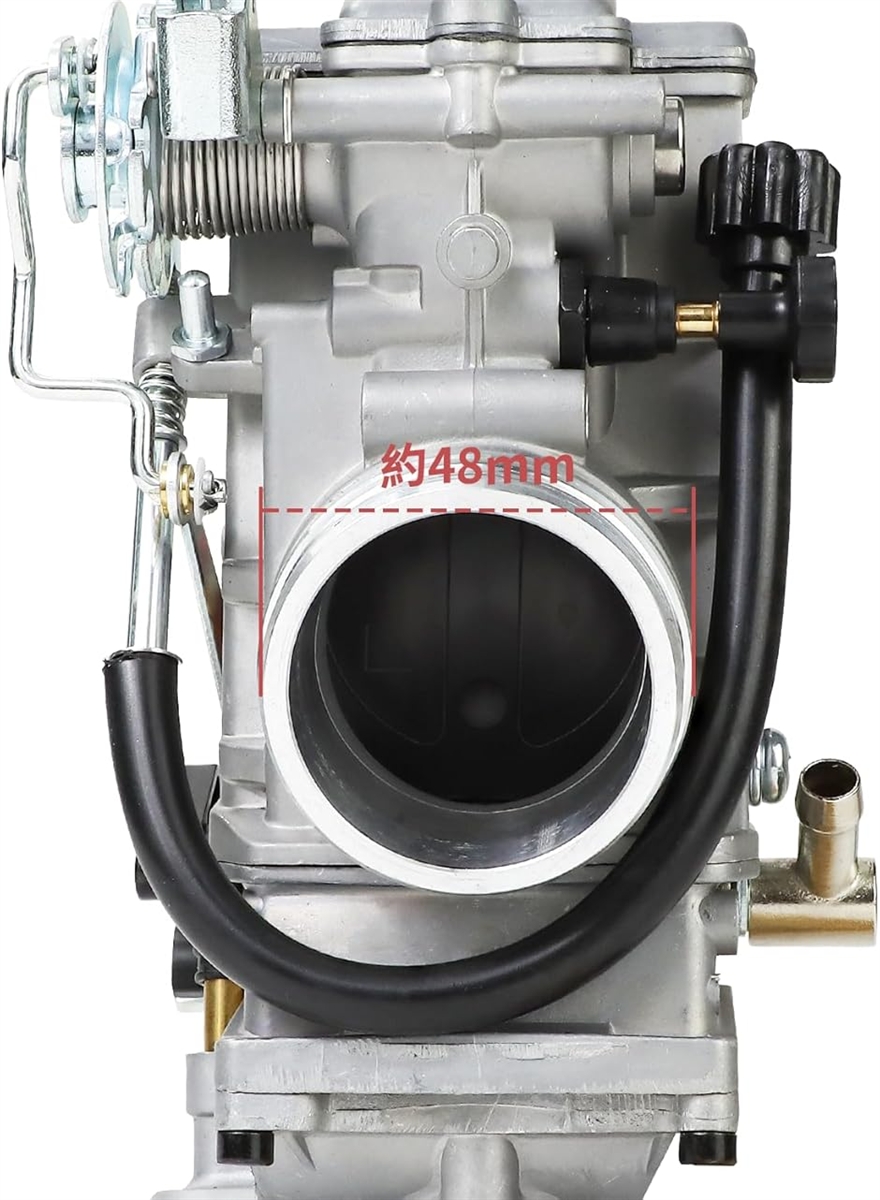 亜鉛製FCR41 キャブレター オートバイ 41mm ケーヒン 修理 交換 社外品 汎用 適応車種：300cc-650cc (FCR41 ...