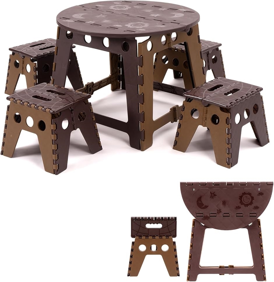 折りたたみテーブル＆チェア5点セット ピクニックテーブル アウトドア