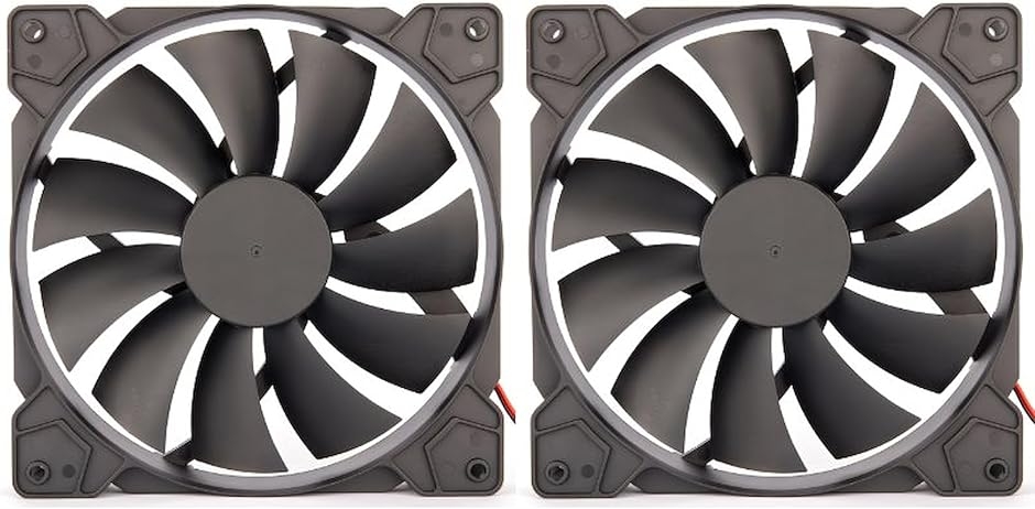 140mm 14cm 厚さ25mm 黒 ブラック ファン 3PIN ペリフェラル対応 発光