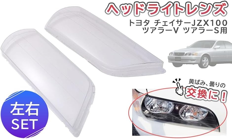 互換品】トヨタ 用 ヘッドライト リペア レンズ クリアー 左右 2個