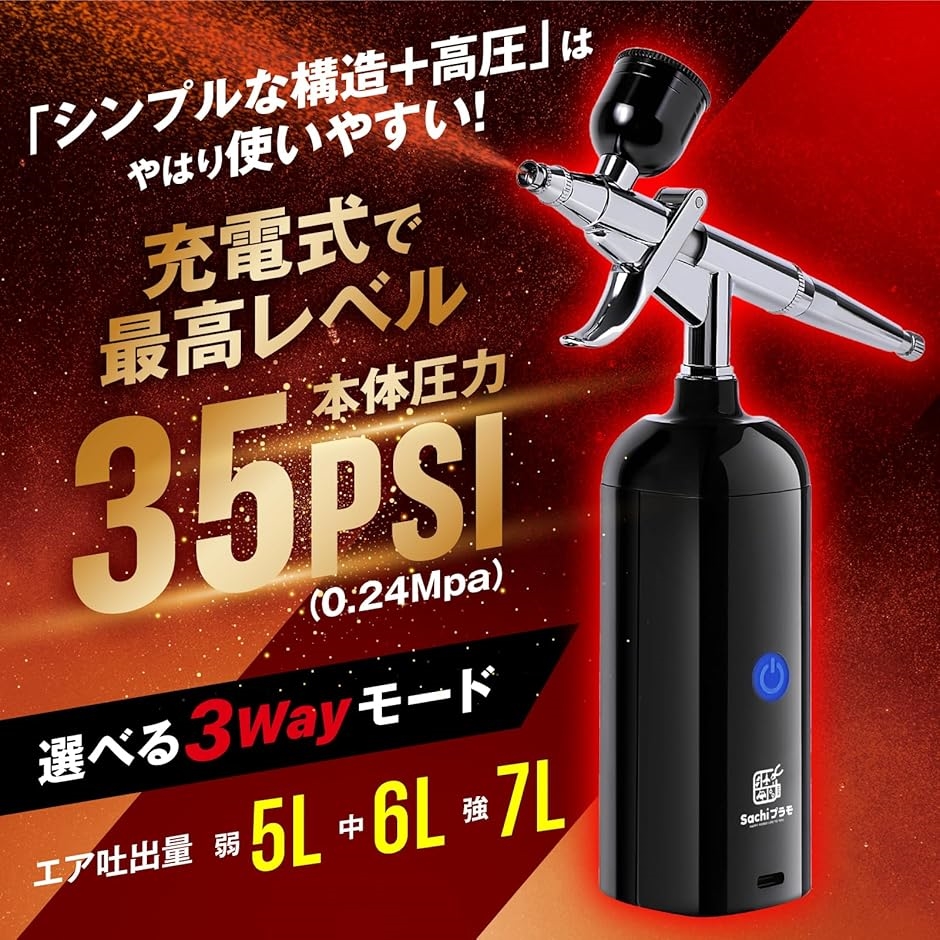 VERTエアブラシ Tri-Com プロモデラ...の詳細画像3