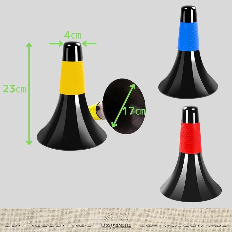リップコーン 三角 練習用 トレーニング用 スケボー ローラーブレード バスケ サッカー ハンドボール 倒れにくい (「レッド」) 関連画像4