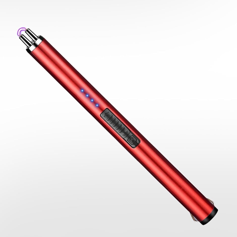 プラズマライター 電子ライター usb 充電式 ラインカッター( レッド,  ロング)｜zebrand-shop