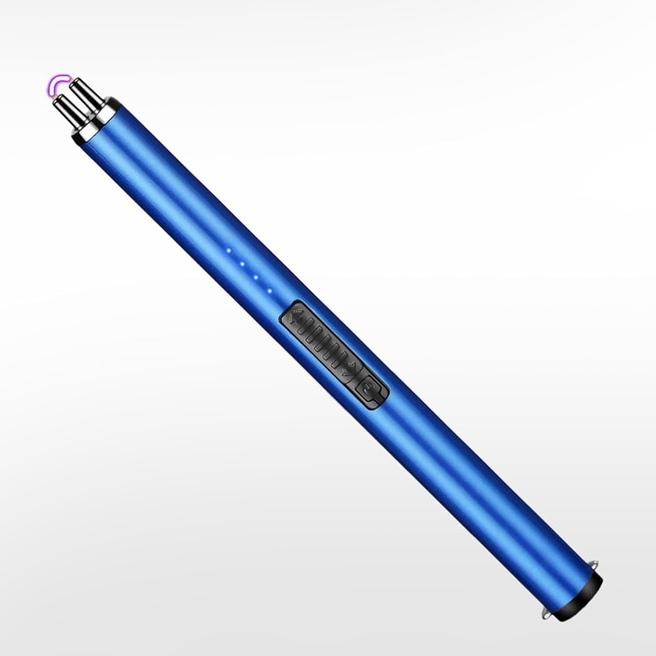 プラズマライター 電子ライター usb 充電式 ラインカッター( ブルー,  ロング)｜zebrand-shop