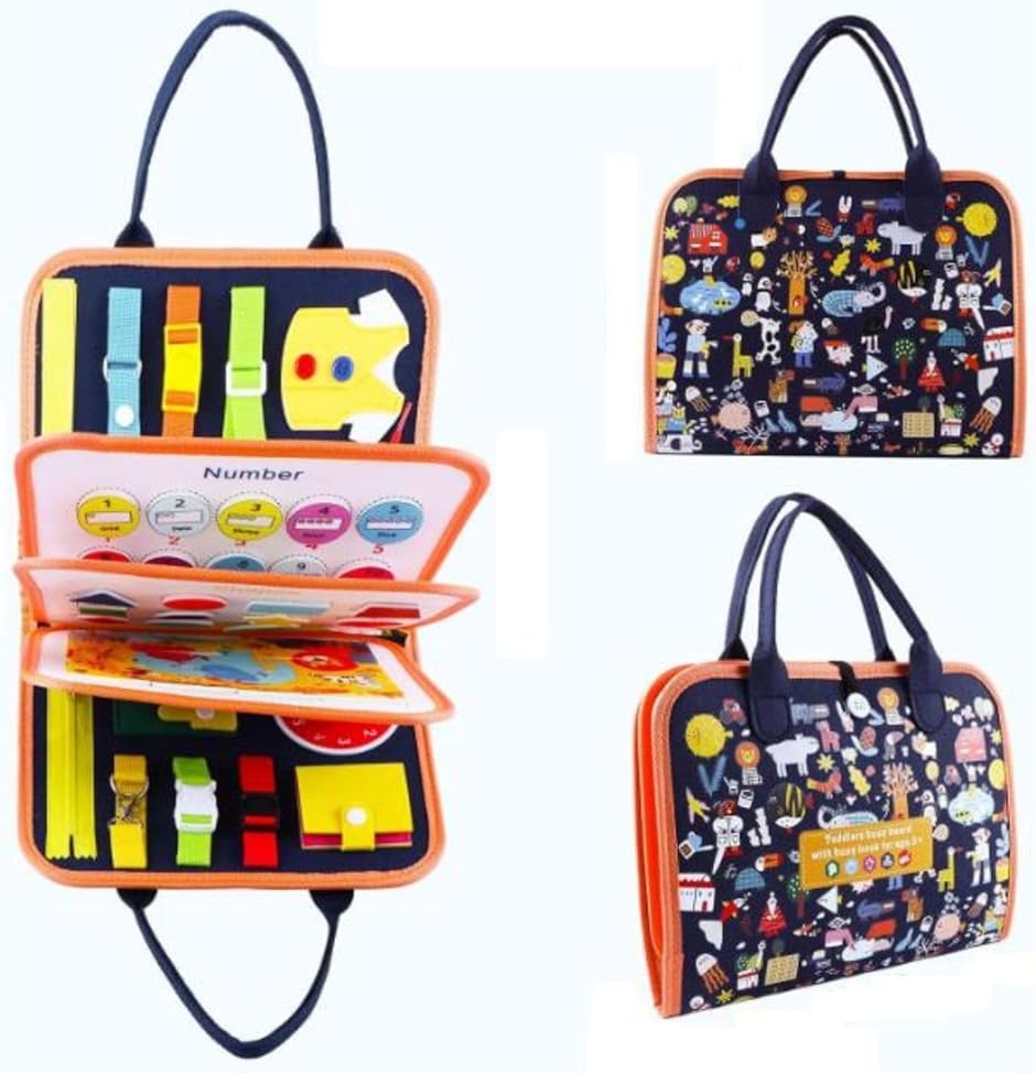 ビジー ボード 知育 玩具 お着換え 指先 トレーニング 生活 スキル 向上 感性 発達 誕生日 プレゼント