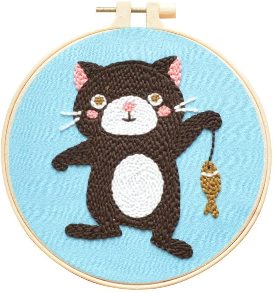 パンチニードル キット 刺繍 セット コースター ニードルパンチ フリー