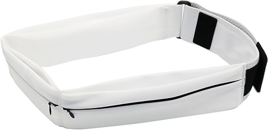ランニングポーチ ポケット3つ コンパクト揺れない 大容量 超軽量 防水 防汗 安定感 スマホ( White,  M)｜zebrand-shop