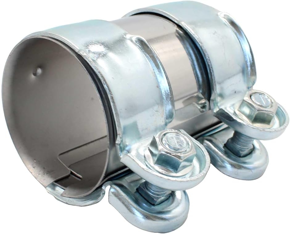 マフラー バンド 汎用 エキゾースト 連結 排気管 ジョイント 全長95mm