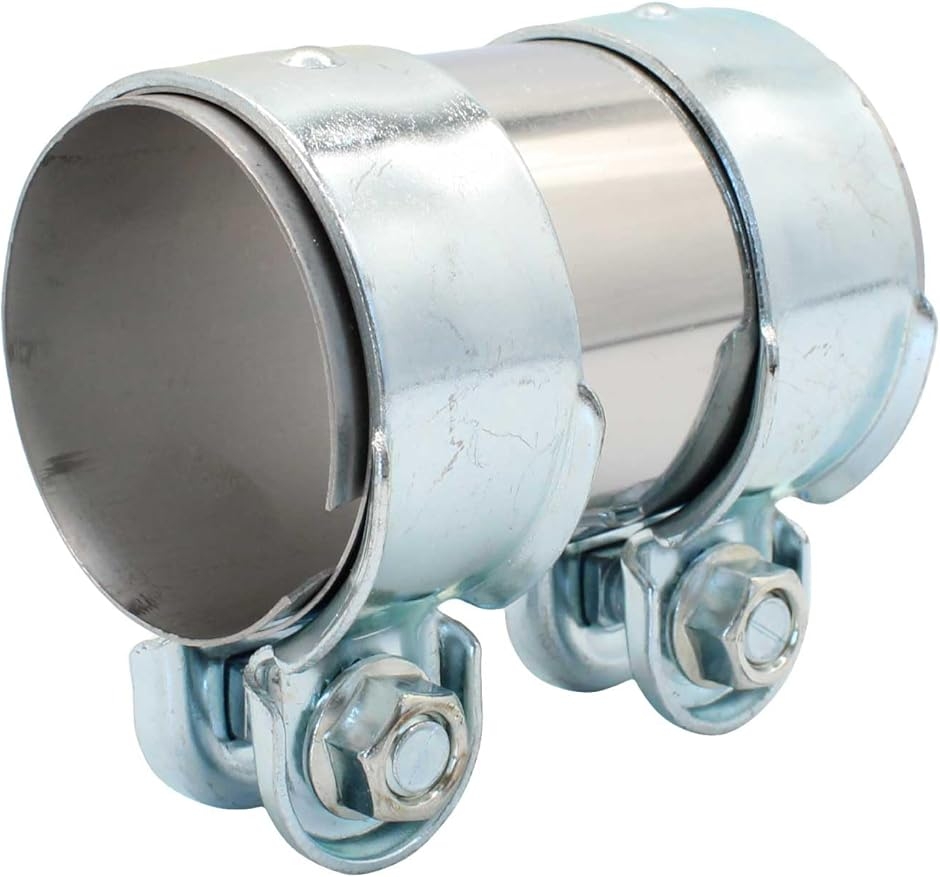 マフラー バンド 汎用 エキゾースト 連結 排気管 ジョイント 全長95mm