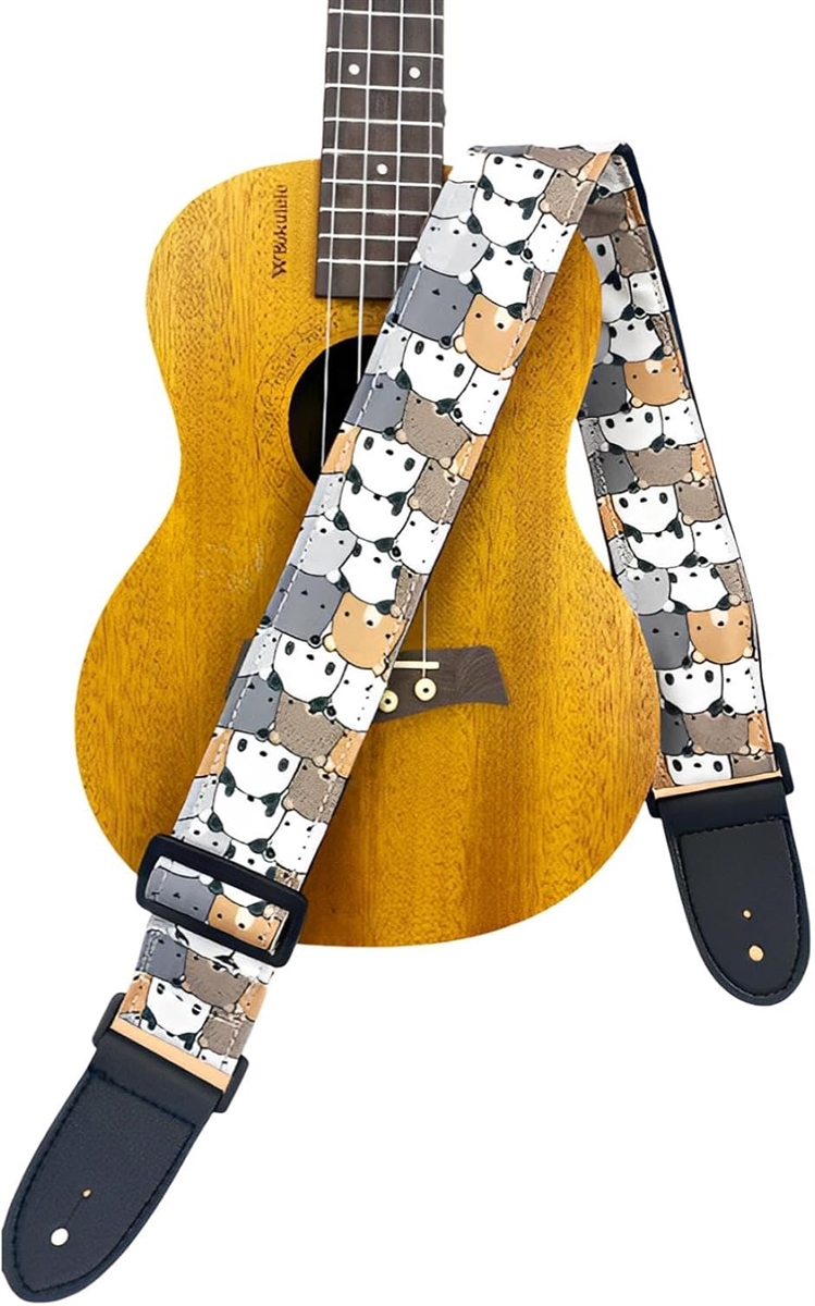 ギターストラップ ベース 可愛い 動物 フェンダー デザイン ベルト