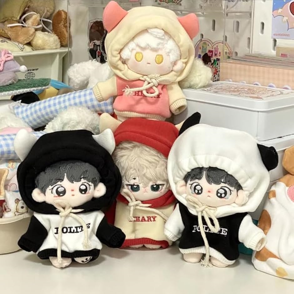 まーや　ぬい服　10cm ぬい服】ぬいぐるみ用ツノ付きパーカー(10cm用)【推し活グッズ