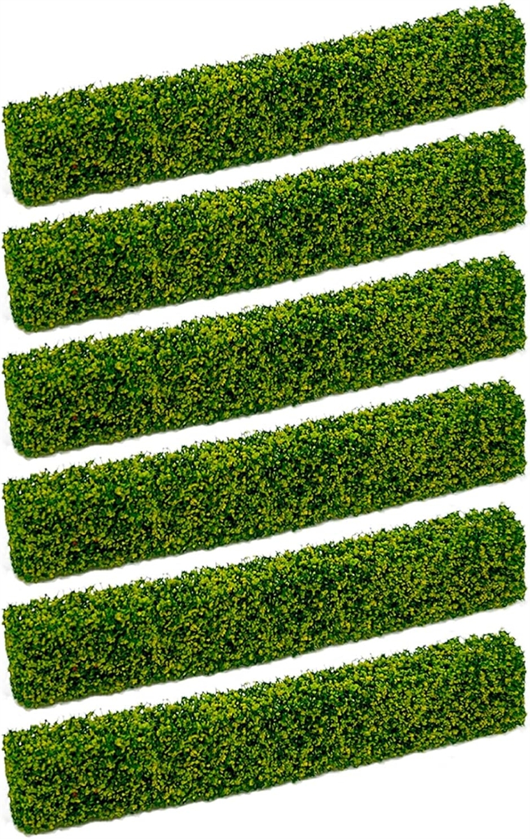 ジオラマ 模型 ミニチュア ツリー 生垣 植物 材料 樹 木 箱庭 情景 モデル 用 素材 草 6 本 (イエローxイエローグリーン)