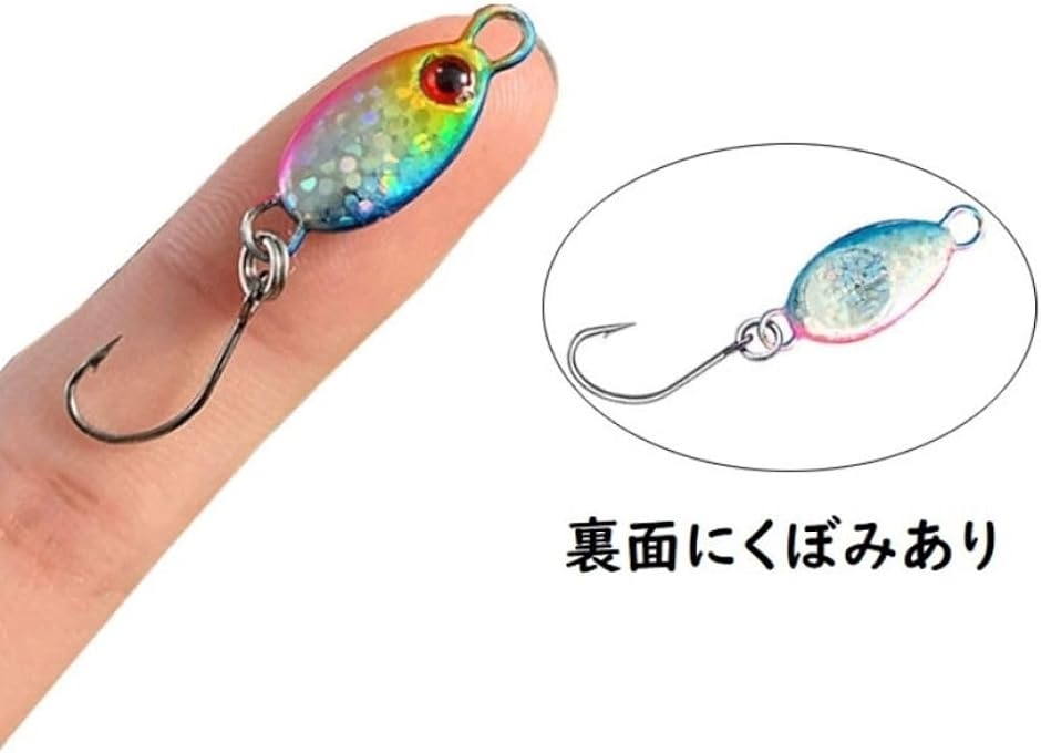 小判型 マイクロジグ 2g 22mm セット メタルジグ (シルバー、ゴールド