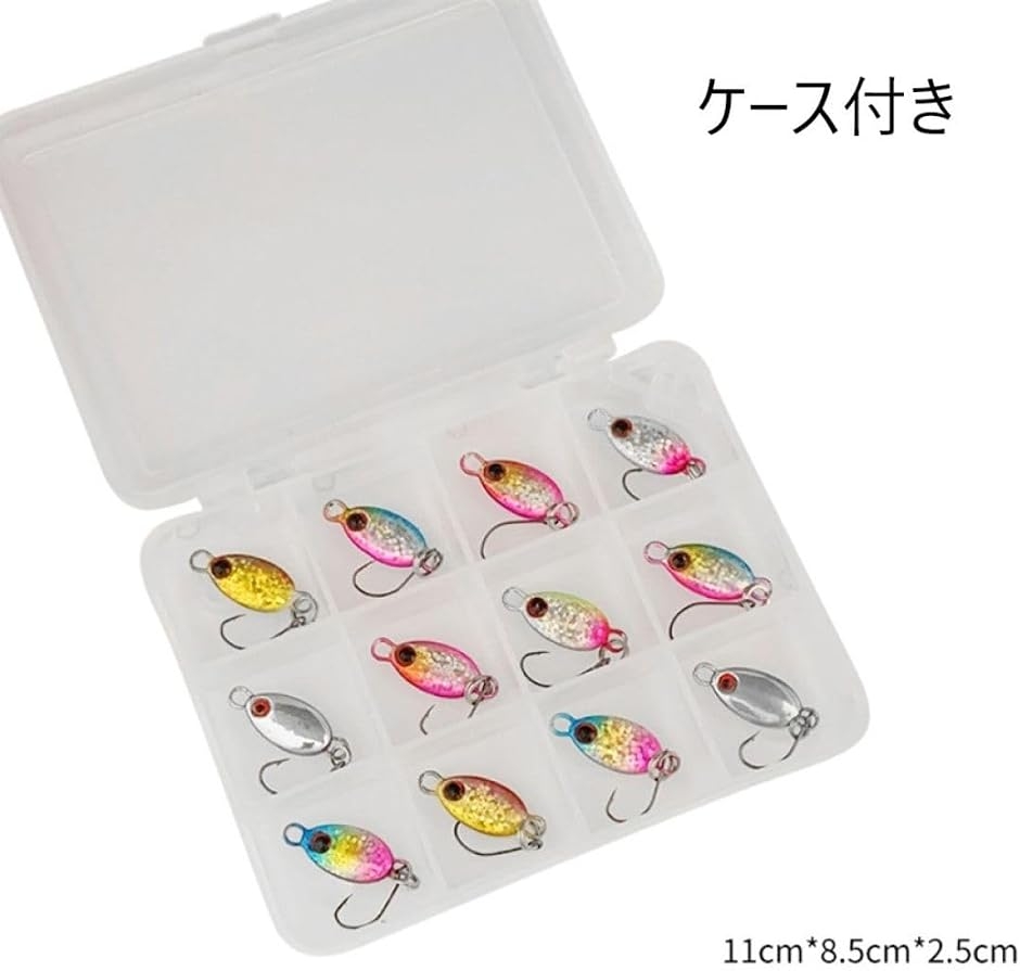 小判型 マイクロジグ 2g 22mm セット メタルジグ (シルバー、ゴールド