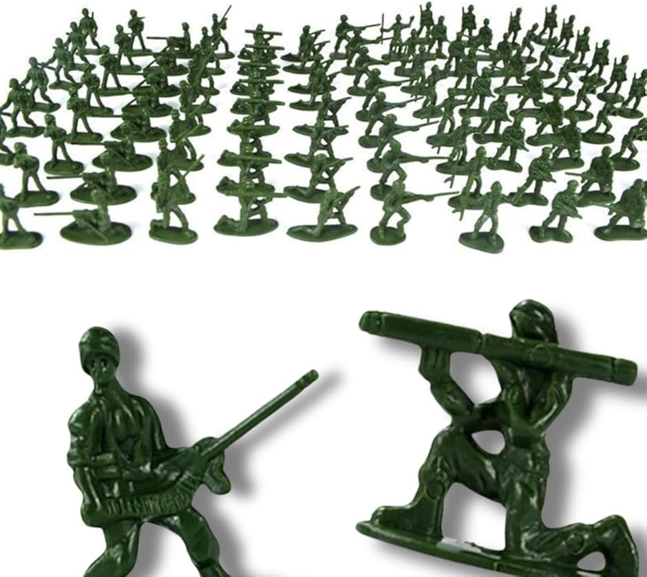 アーミーフィギュア　ミリタリー兵士 Amazon.co.jp: BEROZA 96ピース 様々なポーズをとるおもちゃ 兵士