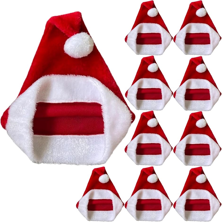 サンタ 帽子 洗濯OK。毎年使える。日本企業監修 厚手ボア素材 ふかふか サンタクロース サンタ帽子 クリスマス 赤(レッド,  F)