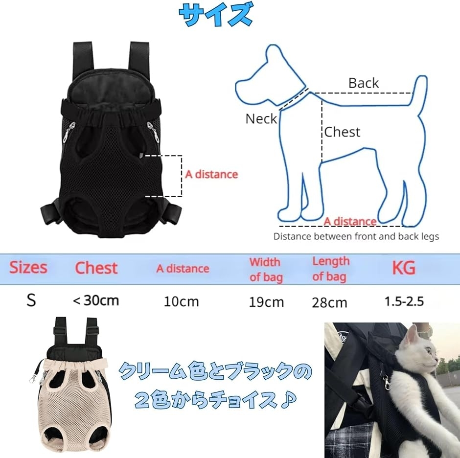小型犬用キャリー、スリング、リュックとネコちゃん用リュック4点セット 猫 抱っこ紐 犬 リュック ペットスリング 小型犬 ペット用 リュック型