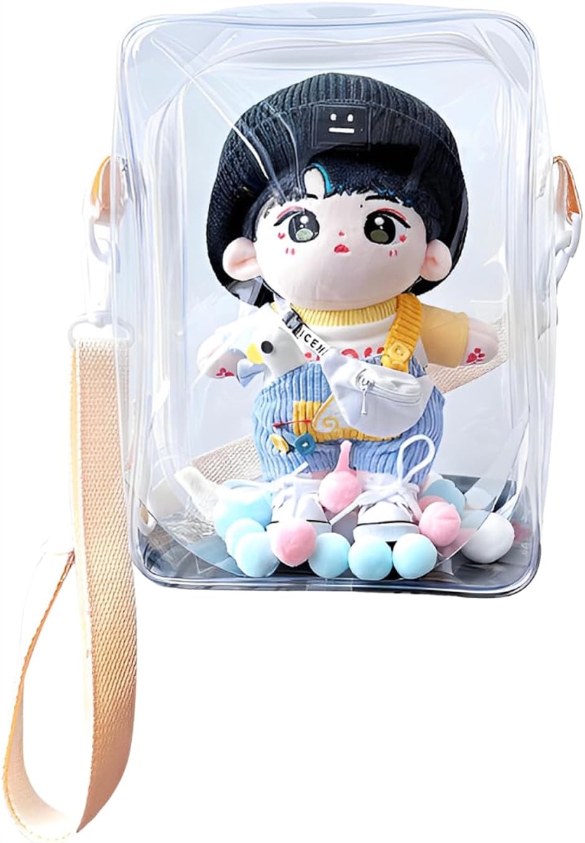 Yahoo! Yahoo!ショッピング(ヤフー ショッピング)ぬいぐるみポーチ 全面クリア ぬいポーチ 痛バッグ クリアバッグ 推しぬいポーチ ショルダー 推し活バッグ ミニ 推し活ポーチ（クリア）