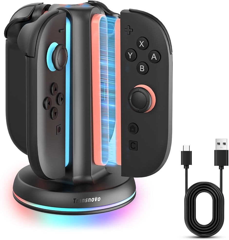 Switch 2 ジョイコン用 充電器 ニンテンドースイッチ2用 4 in 1 急速
