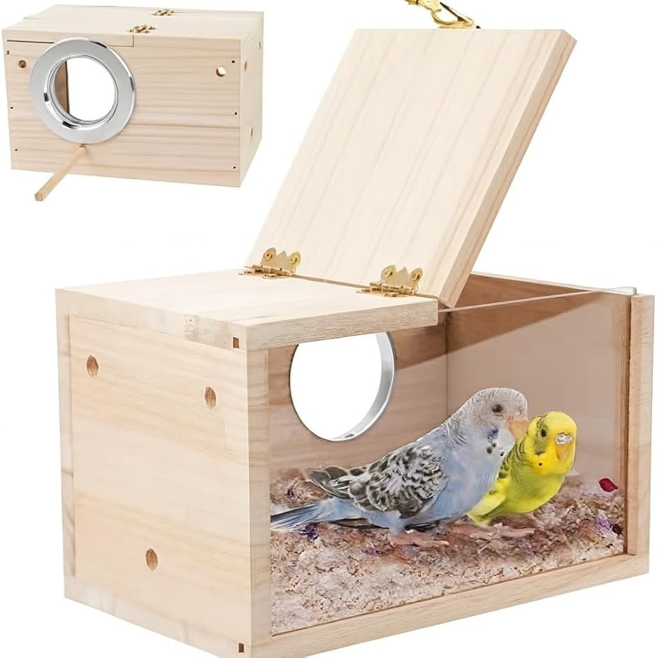 巣箱 インコ 鳥の巣 繁殖ボックス 繁殖箱 鳥かご 鳥の巣箱 鳥の繁殖箱
