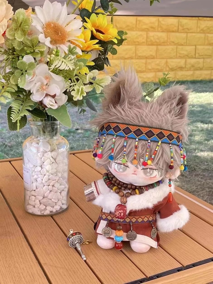 ぬい服 エスニック風民族衣装 ぬいぐるみ 人形 MDM(レッド) : ゼ