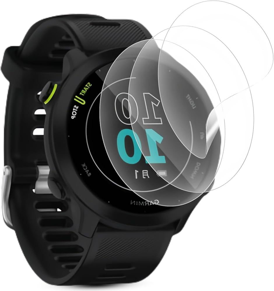 3���Z�b�gGarmin ForeAthlete 55 �t�B���� �_�炩��TPU�f�� �����C�� �p �K�[�~�� MDM(VEV-VNB-0679)