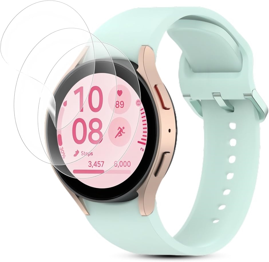 3���Z�b�gGalaxy Watch FE 40mm �t�B���� �_�炩��TPU�f�� �����C�� �ȒP�ȓ\��t���� MDM(VEV-VNB-0674)