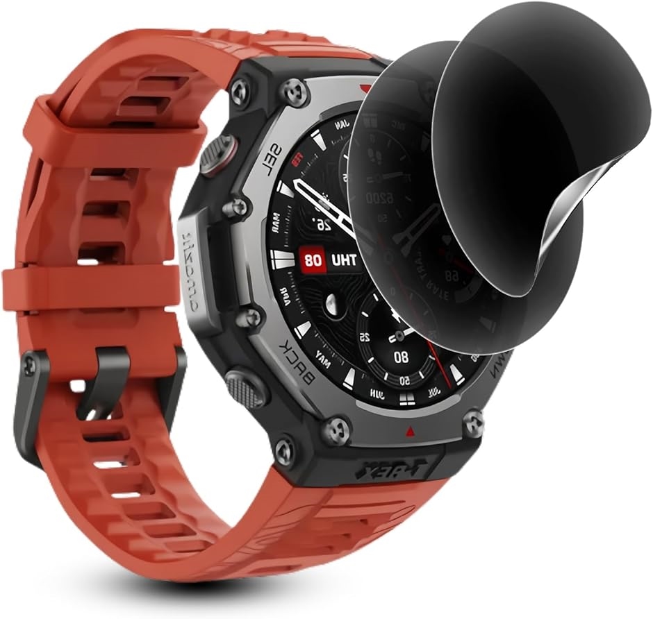 覗き見防止 2枚セットFor Amazfit T-Rex 3 フィルム キズ防止 t-rex3 