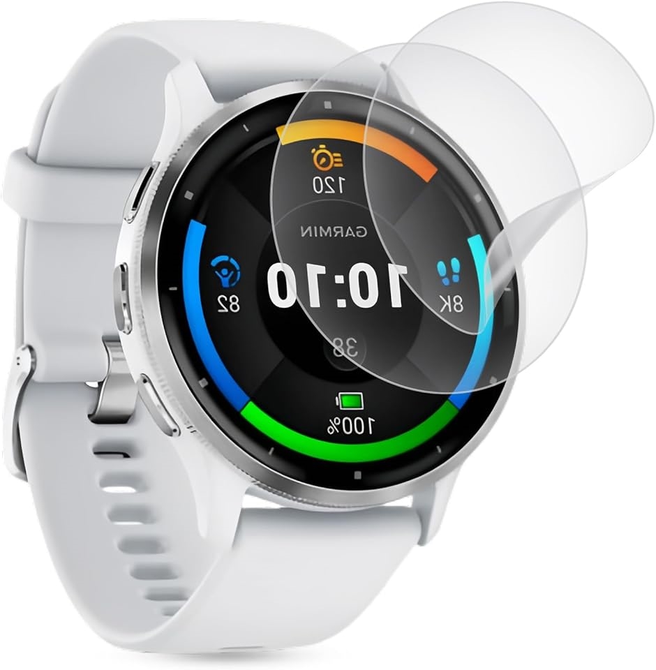 �A���`�O���A �t�B���� 2���Z�b�g�Ή� GARMIN �K�[�~�� Venu 3S �ی�t�B���� �� TPU�f�� MDM(WDQ-AJK-0815)