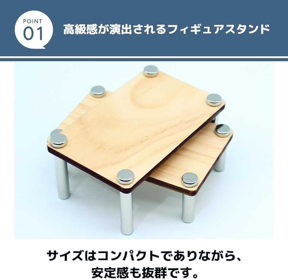 コレクション　台座 3Dクリスタル用光る台座 四角形 高さ5cm 幅7cm レインボー