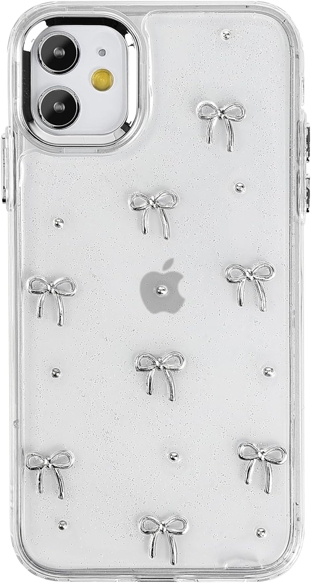 リボンxキラキラ スマホケース ラメ クリア 韓国 かわいい iphone