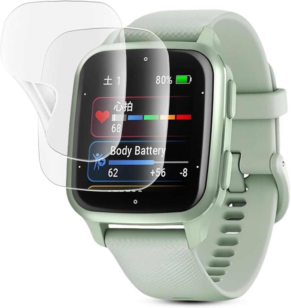 �A���`�O���A �t�B���� 2���Z�b�g�Ή� GARMIN �K�[�~�� Venu Sq 2/Venu Music �� MDM(WDQ-AJK-0816)