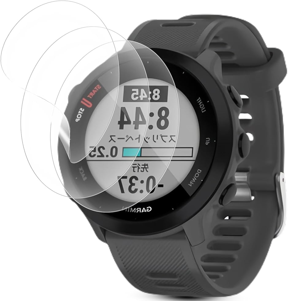 3���Z�b�gFor Garmin ForeAthlete 55 �p �t�B���� �_�炩��TPU�� 3D�S�ʕی� MDM(HCU-9CI-439)
