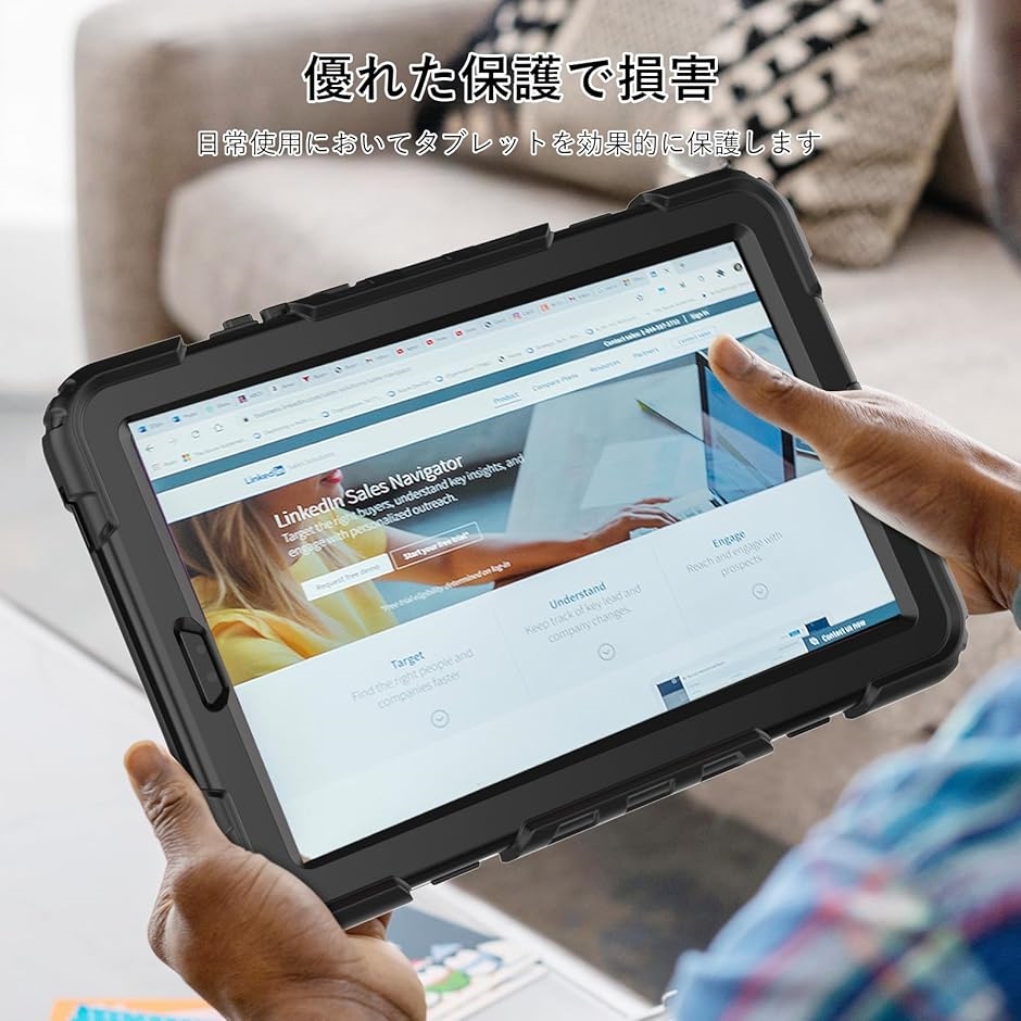 Lenovo Tab B9 ケース 2024 耐衝撃 保護フィルム付きフレーム ペン収納