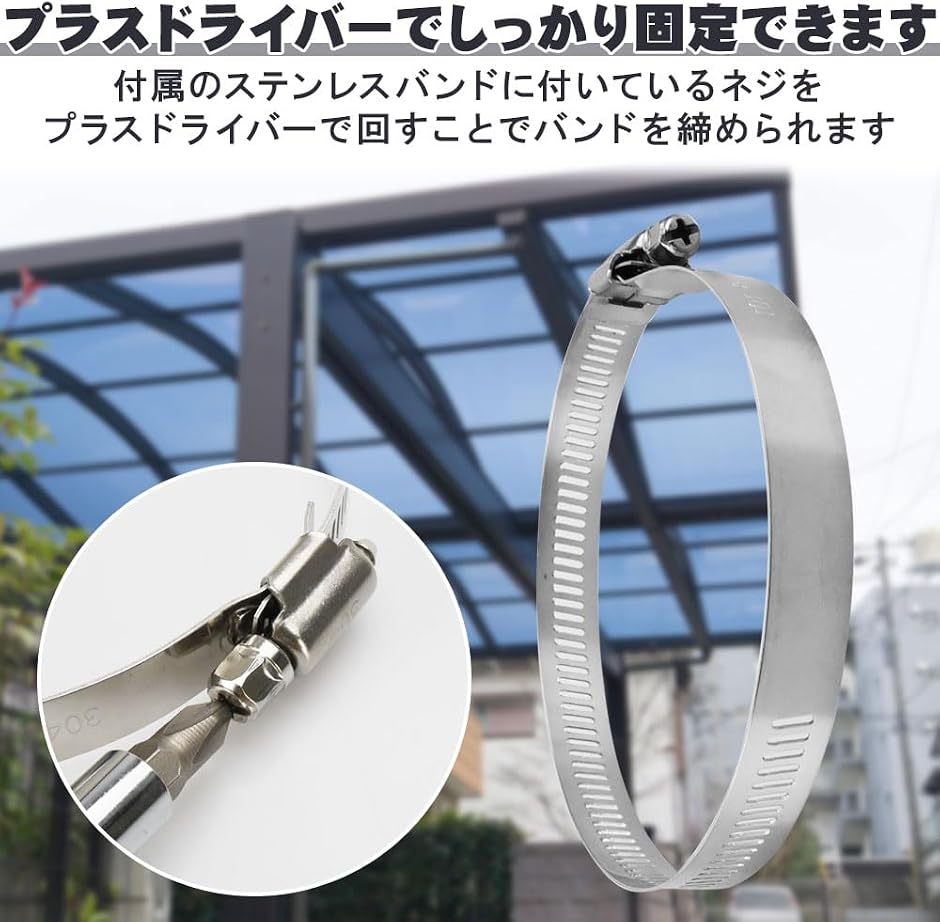 【良品】防犯IPカメラ③　HS-D071TQ-D　ホワイト 取付ブラケット付 防犯カメラ取り付け用ブラケット 2個セット 固定バンド付き ポール
