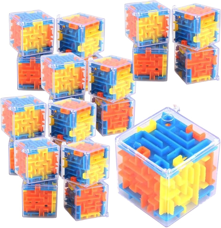 立体迷路 3D 立体パズル ミニキューブ キーホルダー おもちゃ 景品 子供 縁日 パーティー イベント 祭り 20個