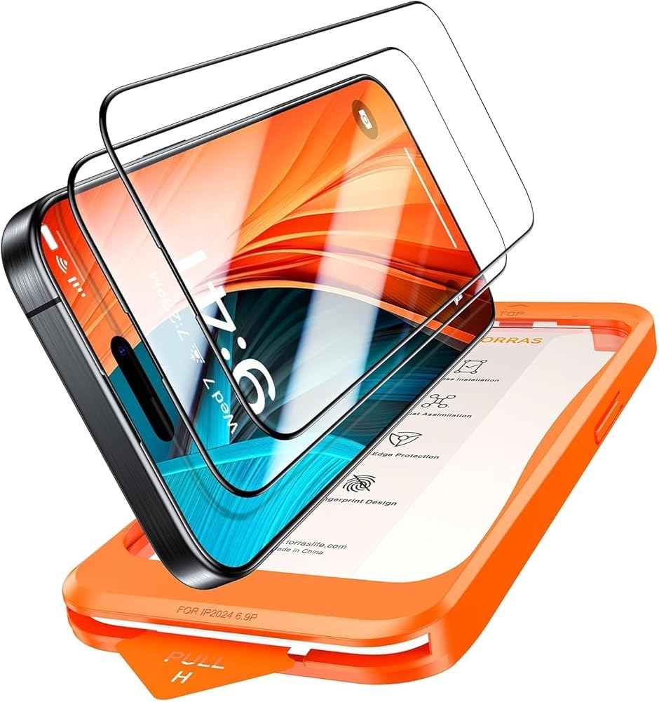 iPhone 15 pro max ��p �ی� �K���X �t�B���� �ϏՌ� ��ʕی�V�[�g(�N���A,  iPhone15Pro Max)