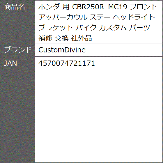 CBR250R カスタム ヘッドライトの商品一覧 通販 - Yahoo!ショッピング