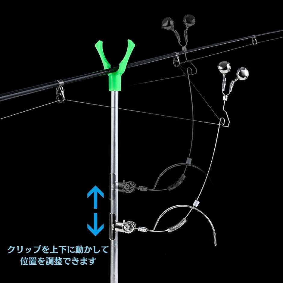 釣り 鈴 バイトアラーム ヒットセンサー 釣りアラーム アタリ ベル 置き竿 用 夜釣り 魚 フィッシング 釣具( 2個 シルバー)