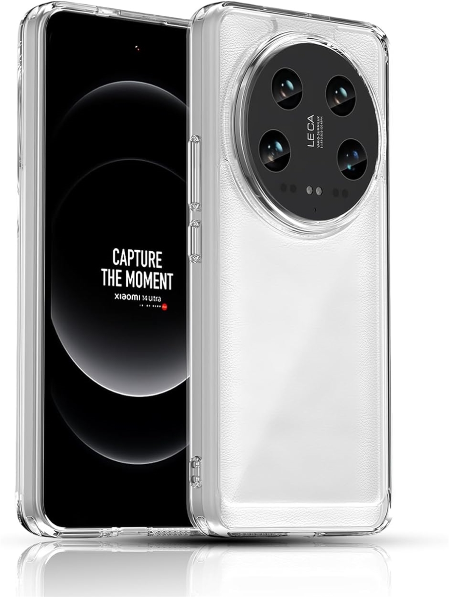 For Xiaomi 14 Ultra�p �X�}�z�P�[�X �J�o�[ TPU �����^ �S�ʕی� �\�t�g �N���A ���� MDM(TMK-UCI-669)