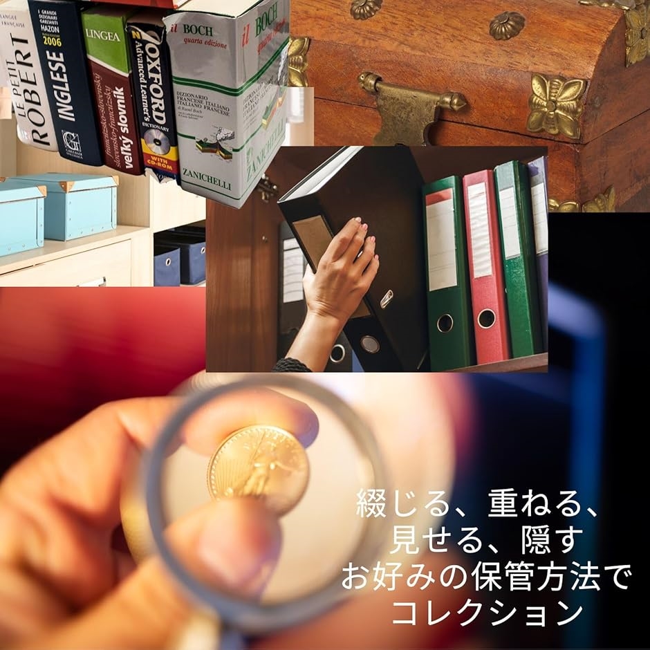 ?ルナシェ コインアルバム用リフィル 収納ポケット シート コレクション用 硬貨 保管ケース(スラブコイン9枚,  3レフィル) | ブランド登録なし | 06
