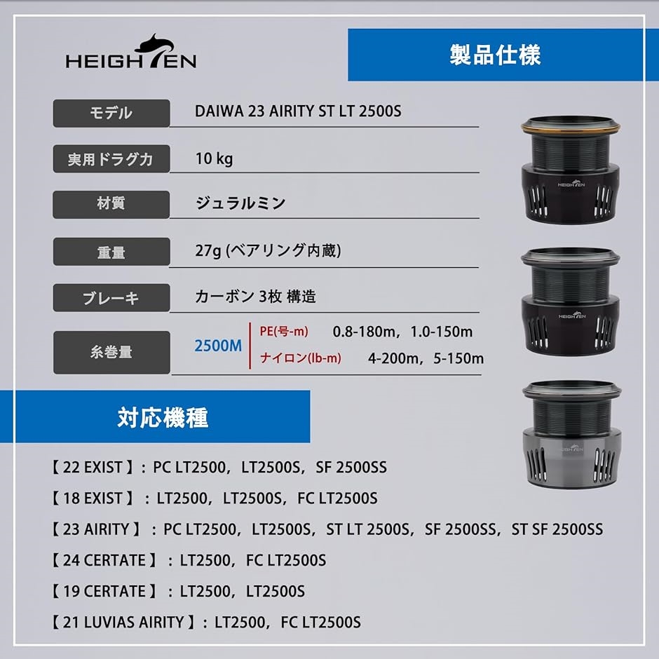 リール スプール ダイワ DAIWA 替えスプール 2500 / 対応 色(チタン色
